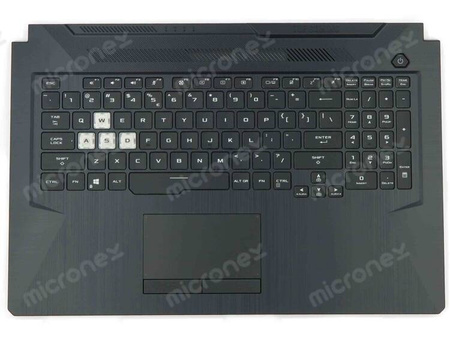 Asus TUF766II Palmrest klawiatura obudowa LED RGB US-International czarny