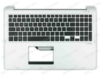 Asus Transformer Book Flip TP500LA TP500LAB Palmrest klawiatura obudowa US-International srebrny