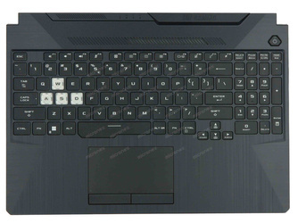 Asus TUF Gaming A15 FA506QE Palmrest klawiatura obudowa LED RGB US-International czarny