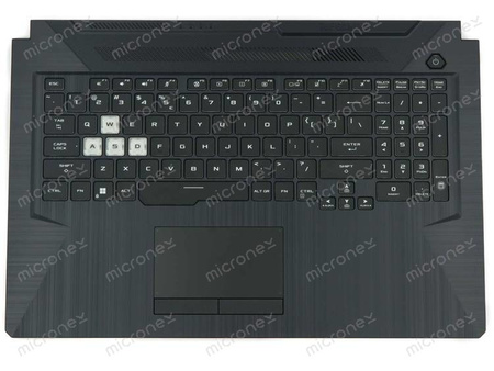 Asus TUF Gaming TUF706HC TUF706HCB Palmrest klawiatura obudowa LED RGB US-International czarny