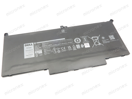 Dell Latitude 7480 Bateria Akumulator 7,6V 7500 mAh 60 Wh Standard czarny