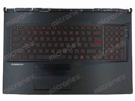 MSI Leopard GL75 10SEK 10SER Palmrest klawiatura obudowa LED US-International czarny