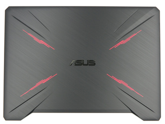 Asus TUF Gaming FX505DT Klapa matrycy Plastik (PU) czarny z czerwonym wykończeniem