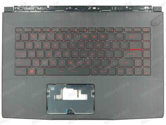 MSI Thin GF63 12UC 12UCX Palmrest klawiatura obudowa LED US-International czarny