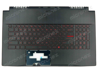 MSI Thin GF75 9SCX 9SCXK 9SCXR Palmrest klawiatura obudowa LED US-International czarny